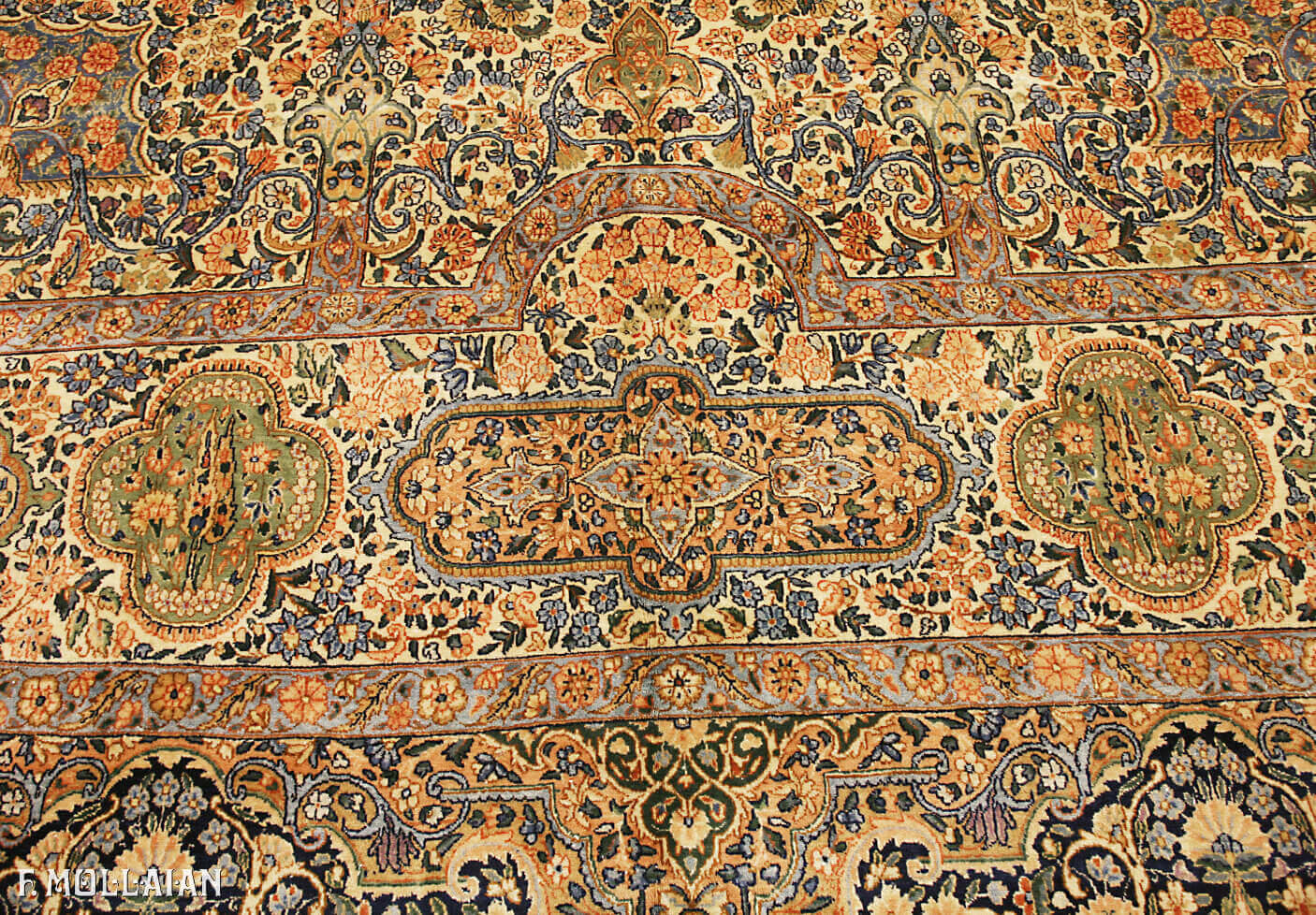 A Very Larg Antique Persian Kerman Carpet n°:28636182